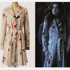 Elevenses Pansy Croset Back Trenchcoat